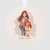 Gepersonaliseerde legant moeder en dochter ornament (achterkant)