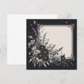Gepersonaliseerde lege Kaart - Zwart-wit Sjabloon (Voorkant / Achterkant)