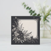 Gepersonaliseerde lege Kaart - Zwart-wit Sjabloon (Staand voorkant)