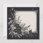 Gepersonaliseerde lege Kaart - Zwart-wit Sjabloon (Voorkant)