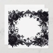 Gepersonaliseerde lege Kaart - Zwart-wit Sjabloon (Voorkant / Achterkant)