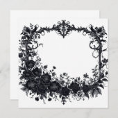 Gepersonaliseerde lege Kaart - Zwart-wit Sjabloon (Voorkant / Achterkant)