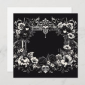 Gepersonaliseerde lege Kaart - Zwart-wit Sjabloon (Voorkant / Achterkant)