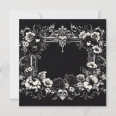 Gepersonaliseerde lege Kaart - Zwart-wit Sjabloon (Voorkant)