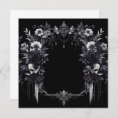 Gepersonaliseerde lege Kaart - Zwart-wit Sjabloon (Voorkant / Achterkant)