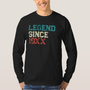 Gepersonaliseerde legende verjaardag t-shirt