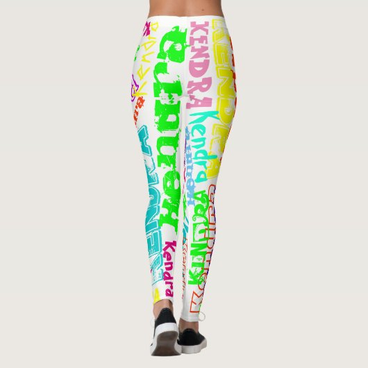 Gepersonaliseerde Leggings Aangepaste naam (Achterkant)