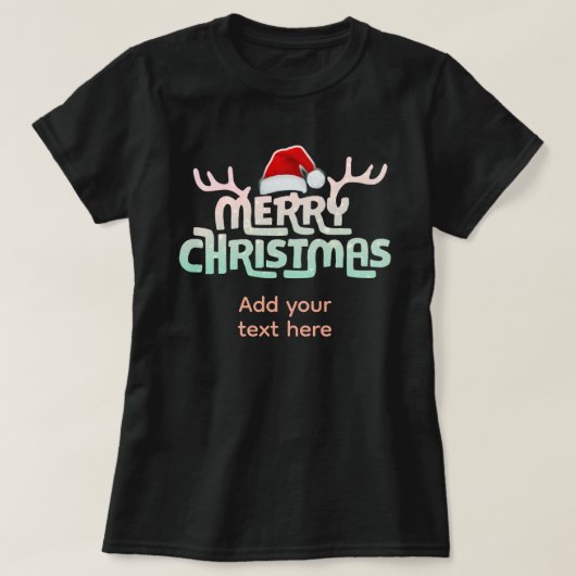 Gepersonaliseerde lelijke kerst T-shirts (Design voorkant)