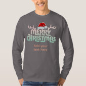Gepersonaliseerde lelijke kerst T-shirts (Voorkant)