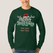 Gepersonaliseerde lelijke kerst T-shirts (Voorkant)