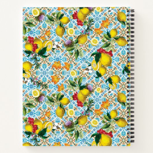 Gepersonaliseerde Lemon-bakken Notitieboek (Achterkant)