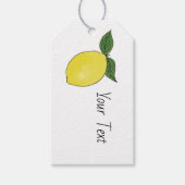 Gepersonaliseerde Lemon Favor Behuizing Label Cadeaulabel (Voorkant)