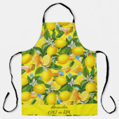 Gepersonaliseerde Lemon & Pillen Apotheek Keuken Schort (Voorkant)