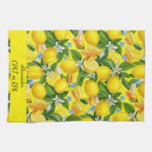 Gepersonaliseerde Lemon & Pillen Apotheek Theedoek (Horizontaal)