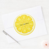 Gepersonaliseerde Lemon Slice Stickers (Envelop)