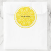 Gepersonaliseerde Lemon Slice Stickers (Tas)