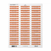 Gepersonaliseerde Lemon Stripe Patroon Gele Citroe Etiket (Full Sheet)