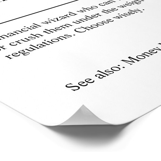 Gepersonaliseerde lening poster (Hoek)