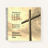 Gepersonaliseerde LENT JOURNAL op zoek naar God Le Notitieboek (Voorkant)