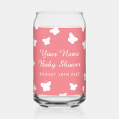 Gepersonaliseerde lente baby shower party blikbril blikvorm glas (Voorkant)
