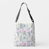 Gepersonaliseerde lente bloemendocenten crossbody tas (Achterkant)