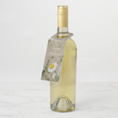 Gepersonaliseerde lente-wilde bloemen flessenhanger (Schuin)