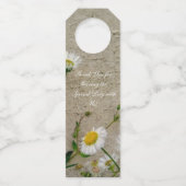 Gepersonaliseerde lente-wilde bloemen flessenhanger (Achterkant)