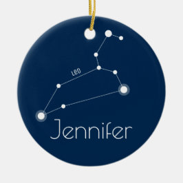 Gepersonaliseerde Leo Constellation Ornament
