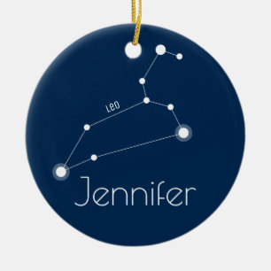 Gepersonaliseerde Leo Constellation Ornament