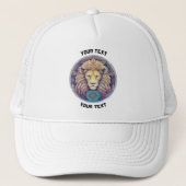 GEPERSONALISEERDE LEO ZODIAC TEKEN TRUCKER PET (Voorkant)