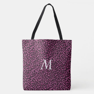 Gepersonaliseerde Leopard Print Canvas tas