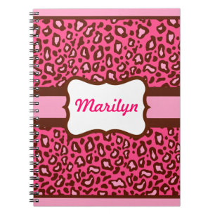 Gepersonaliseerde Leopard Print Notitieboek