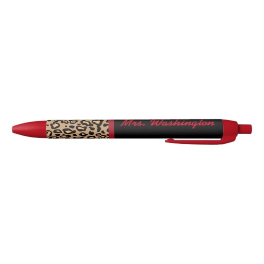 Gepersonaliseerde Leopard Teacher's Schrijven Pen  (Bodem)