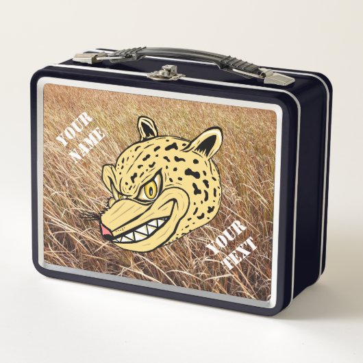 Gepersonaliseerde Leopard Wildcat Lunchbox (Voorkant)