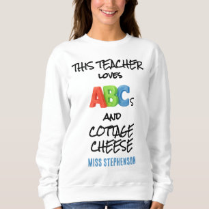 Gepersonaliseerde Leraar ABC's En Kwark Trui