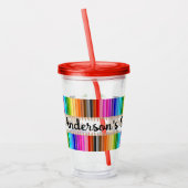 Gepersonaliseerde leraar Acryl Tumbler Acryl Drinkbeker (Links)