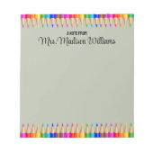 Gepersonaliseerde Leraar Afstuderen Gift Back 2 Sc Notitieblok (Voorkant)