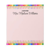 Gepersonaliseerde Leraar Afstuderen Gift Back 2 Sc Notitieblok (Voorkant)