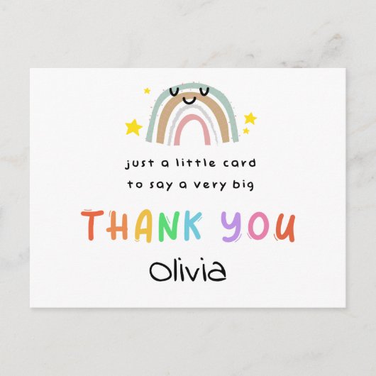 Gepersonaliseerde leraar bedankkaart - Kleine Kaar Briefkaart (Voorkant)