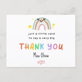 Gepersonaliseerde leraar bedankkaart - Kleine Kaar Briefkaart