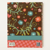 Gepersonaliseerde Leraar  Bloemenlibel Planner (Achterkant)
