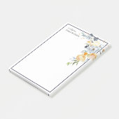 Gepersonaliseerde leraar Borded Waterverf Roos Post-it® Notes (Schuin)