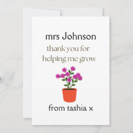 Gepersonaliseerde leraar cadeau, leraar cadeau, we bedankkaart