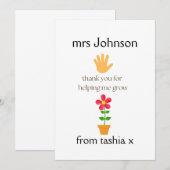 Gepersonaliseerde leraar cadeau, leraar cadeau, we bedankkaart (Voorkant / Achterkant)