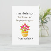 Gepersonaliseerde leraar cadeau, leraar cadeau, we bedankkaart (Staand voorkant)