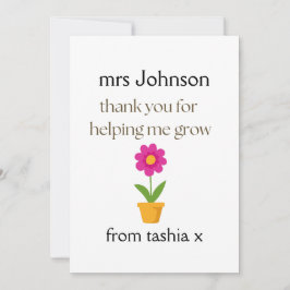 Gepersonaliseerde leraar cadeau, leraar cadeau, we bedankkaart