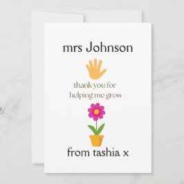 Gepersonaliseerde leraar cadeau, leraar cadeau, we bedankkaart