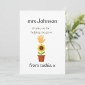 Gepersonaliseerde leraar cadeau, leraar cadeau, we bedankkaart (Staand voorkant)