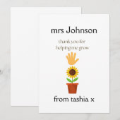 Gepersonaliseerde leraar cadeau, leraar cadeau, we bedankkaart (Voorkant / Achterkant)