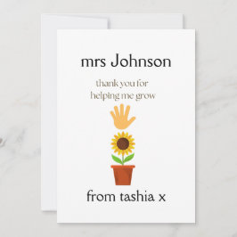 Gepersonaliseerde leraar cadeau, leraar cadeau, we bedankkaart